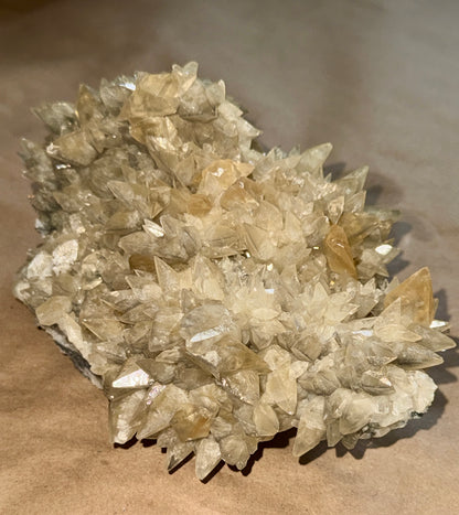 Double-Terminated Dog Tooth Golden Calcite - Chizhou