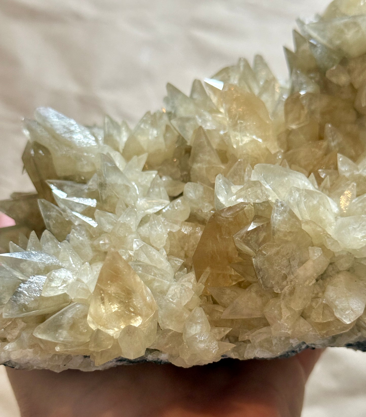 Double-Terminated Dog Tooth Golden Calcite - Chizhou