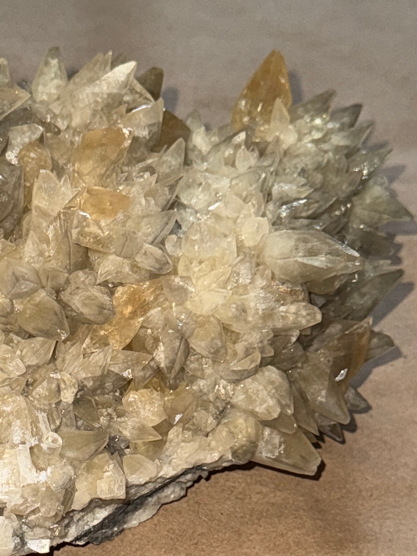 Double-Terminated Dog Tooth Golden Calcite - Chizhou