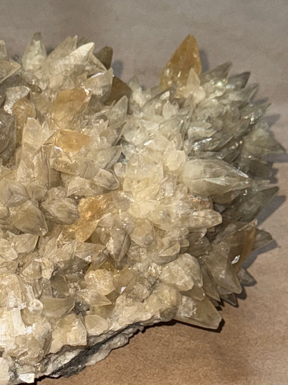 Double-Terminated Dog Tooth Golden Calcite - Chizhou