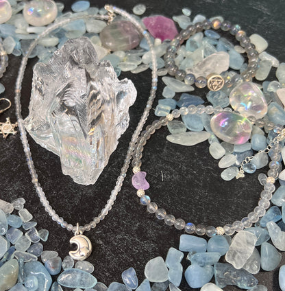 As Above, So Below Labradorite and Moonstone Women's Anklet