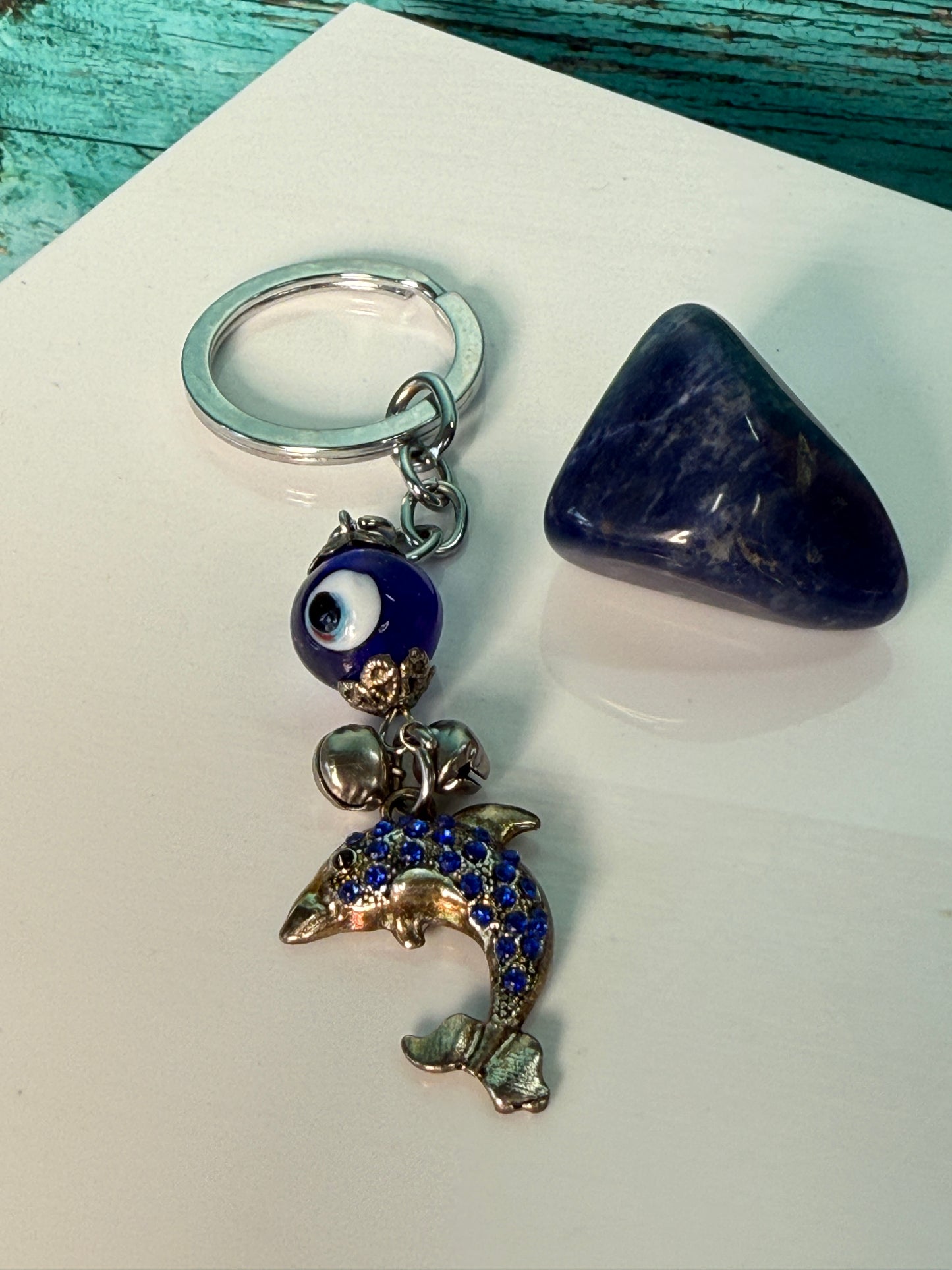 Gift Set: Keychain + Sodalite Tumble