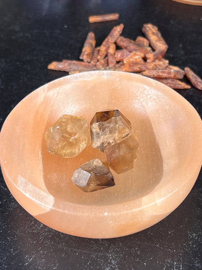 Orange Selenite Bowls